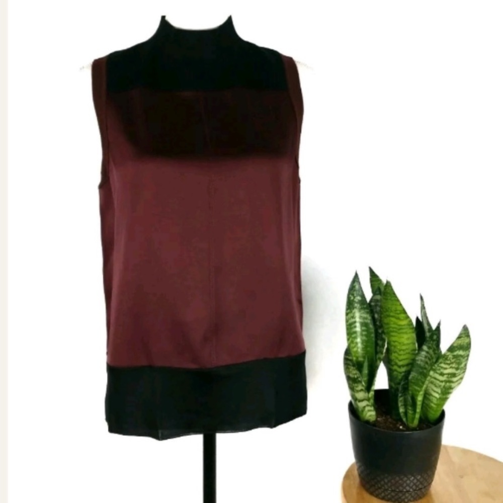 RAG & BONE
Colorblock Pattern Mock Neck Top